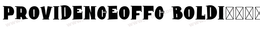 ProvidenceOffc BoldI字体转换